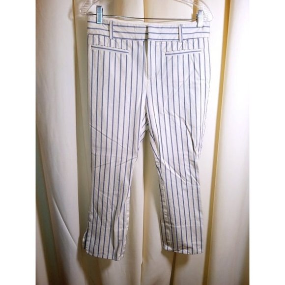 Anthropologie "The Essential Slim" Size 6 Pinstripe Pants -NEVER USED‎ - Picture 1 of 6